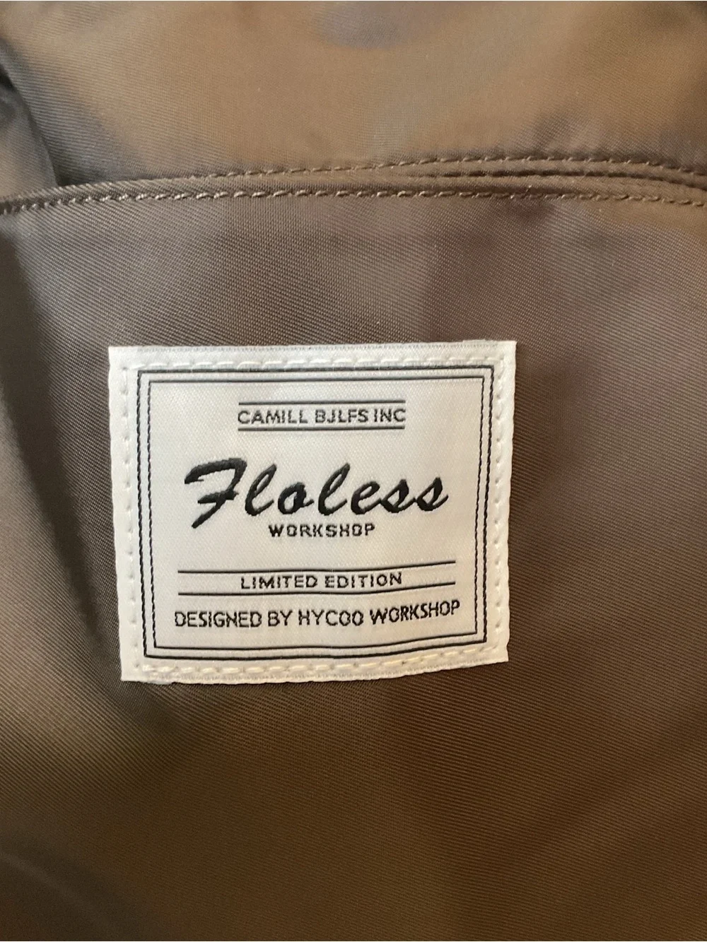 NWT Floless Limited Edition Workshop Men's Brown Travel Duffel Bag, spacious
